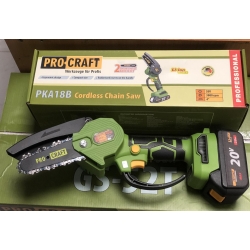 Акумуляторна міні пила Procraft PKA18B 2 шини+2 ланцюга