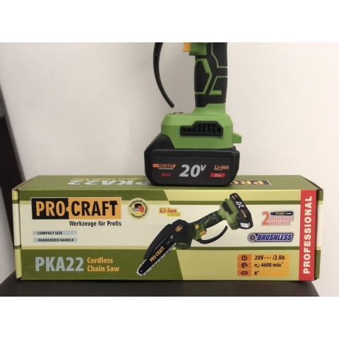 Акумуляторна міні пила Procraft PKA22 1 акб + зарядний пристрій