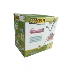 Бензокоса Procraft T5600 4-х тактна (3 ножі+ 1 котушка)