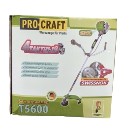 Бензокоса Procraft T5600 4-х тактна (3 ножі+ 1 котушка)