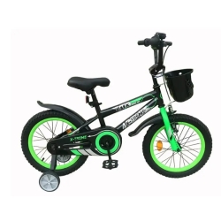 Дитячий велосипед X-Treme FLASH 16" чорно-зелений