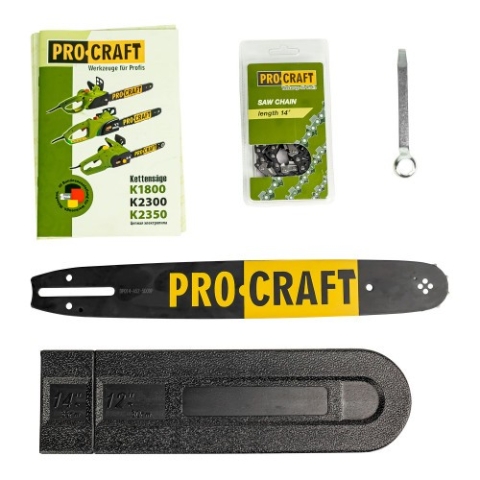 Ланцюгова електрична пила Procraft K1800 бічна