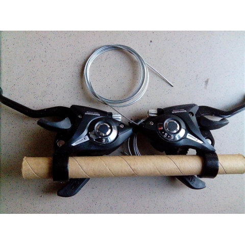 Моноблоки під Shimano з гальмівними ручками  3+7 швидкостей 