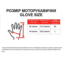 Моторукавички зелені текстиль size XL