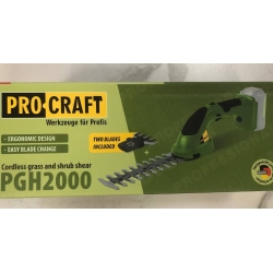 Кущоріз акумуляторний Procraft PGH2000 (без акб та зп)
