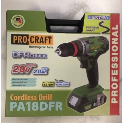 Шуруповерт Акумуляторний Procraft PA18DFR