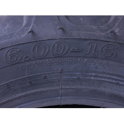 Покришка з камерою 6.00*16 "ялинка" 12,8 кг TTG