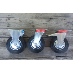 Колесо поворотне з гальмом 125 мм на мобільні стенди перевізне обладнання