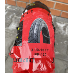 Покришка з камерою 3.00-10 Тайвань PF-120 на скутер Хонда Ямаха 