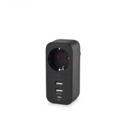 Мережевий адаптер Videx з/з 1п 2.4A 2USB+USB-C Oncord