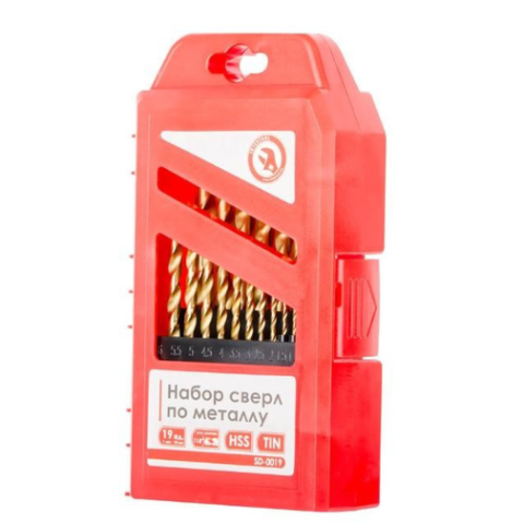 Набір свердел по металу INTERTOOL SD-0019 HSS