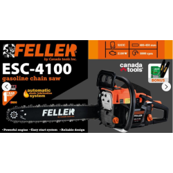Бензопила ланцюгова Feller ESC-4100 2Т 2 шини + 2 ланцюги 