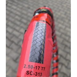 Резина 2.50-17 з камерою Тайвань 6 PR SС-TYRE на мотоцикл 