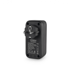 Мережевий адаптер Videx з/з 1п 2.4A 2USB+USB-C Oncord