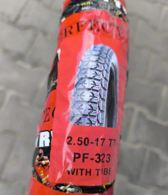 Шина 2.50-17 з камерою SС-TYRE трасова на мопед Дельта Альфа