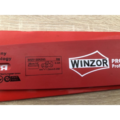 Шина до бензопили 15"/38cm 325 крок 64 ланки WINZOR 6 заклепок