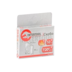 Скоба гартована 10 мм, ширина 11.3 мм, переріз 0.70 мм INTERTOOL