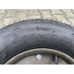 Колесо в зборі 4.00-10 до будівельної тачки Compass під вісь 17 мм та 20 мм