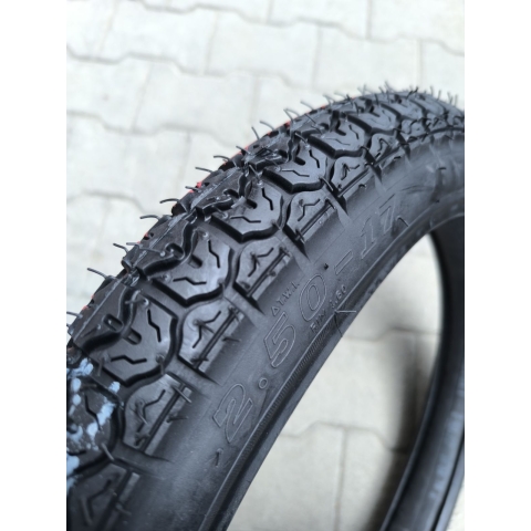 Шина 2.50-17 з камерою SС-TYRE трасова на мопед Дельта Альфа