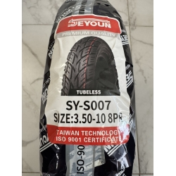Безкамерна шина 3.50-10 до скутера 8 PR Seyoun NLK SY-S007
