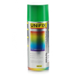 Емаль акрилова універсальна RAL 6018 Салатовий гл. 400мл UNIFIX