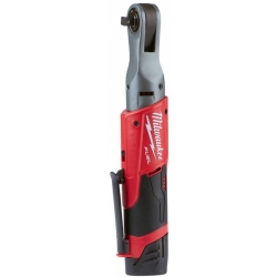 Гайковерт кутовий акумуляторний 3/8" MILWAUKEE, M12 FIR38-201B, 75Нм, (зарядний пристрій, 1 акум.Х 2Ач, сумка)